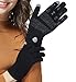 LETHMIK Mens&Womens Non-Slip Touchscreen Gloves Winter Warm Knit Wool Lined Texting Glove ,Womens Size (Superior Elasticity),Black (Silicone Non Slip Grip)