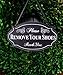 NIKKY HOME Please Remove Your Shoes Thank You Wooden Wall Decorative Sign 11.75 x 0.37 x 6.13 Inches Black