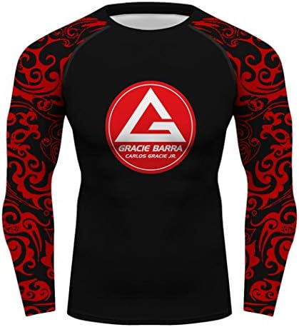 Men Jiu Jitsu BJJ Printing T-Shirt Men Slim Fit Fitness Tee Top Muscle Rash Guards