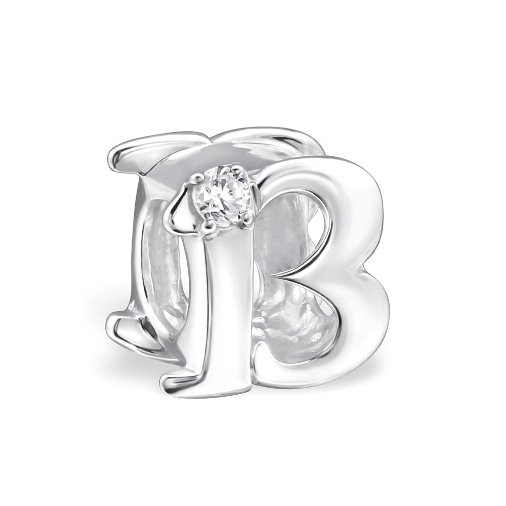 Kate Benson 13th Birthday Crystal Sterling Silver Bead Charm Fits Pandora Bracelets