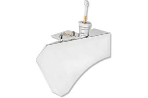 JMCHSTORE Stainless Steel Mini Bike Gas Fuel Tank for Montser Mega moto MMB80 105cc, for Coleman RB100 Realtree RT100, for Oryxearth Mini Dirt Bike (Clutch Type)