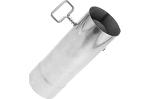 GLEAVI 3 Inch Diameter Stainless Steel Stove Pipe with Damper Control and Heat Resistant Vent for Camping