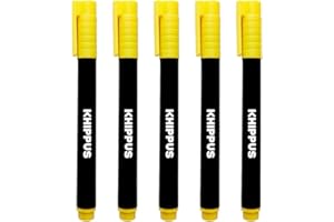 Khippus Counterfeit Bill Money Detector Pen, The Marker That Detects Fake Currency (Pack of 5 pens)