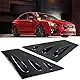 YUZHONGTIAN 2015-2019 for Subaru WRX, STi Window Scoop Louvers Cover ABS 2PCS (Carbon Fiber Style)