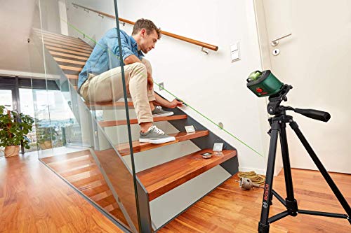 Bosch Kreuzlinienlaser UniversalLevel 360 mit Premium-Stativ (vertikale + horizintale Laserlinien inkl. 360° zum Ausrichten im ganzen Raum) – Bild 7