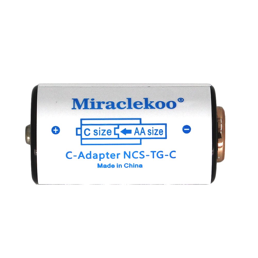 Miraclekoo C Size Battery Spacers For Sanyo Eneloop Or Other AA