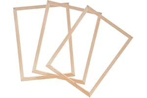 Beavorty 3 Sets DIY Solid Wood Canvas Frame Kit 40x50cm Removable Stretcher Bars for Oil Painting, Cross