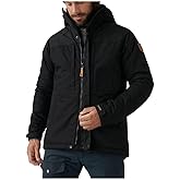 Fjallraven Skogso Padded Jacket Men's Winter Synthetic Insulated Coat, Black, M