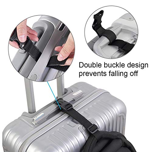 Luggage Straps,Two Add a Bag Suitcase Strap Belt,Adjustable Travel