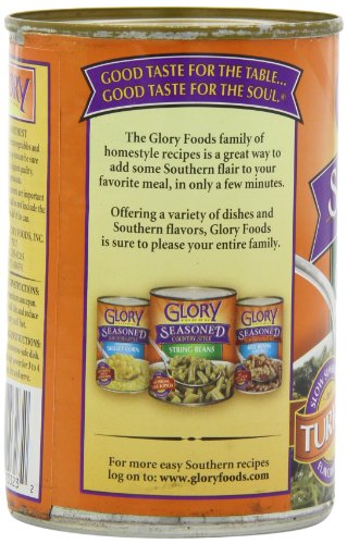 Glory Foods Seasoned Collard Greens with Smoked Turkey, 14.5-Ounce (Pack of 12)