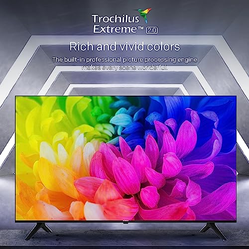 Skyworth 65-Inch UE7600 Series LED 4K UHD Google TV, HDR10, Dolby Audio, Bezel-Less Design, Ultra-Slim, Bluetooth Remote, Smart TV with Chromecast and Google Assistant Built-in (65UE7600, 2023 Model)