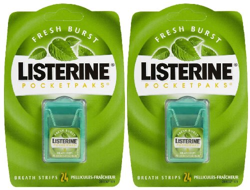 Listerine PocketPaks Breath Strips, Fresh Burst - 24 oz - 3 pk