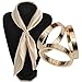 maikun Scarf Ring Modern Simple Design Triple-Ring Scarf Ring Gift for Valentine's Day