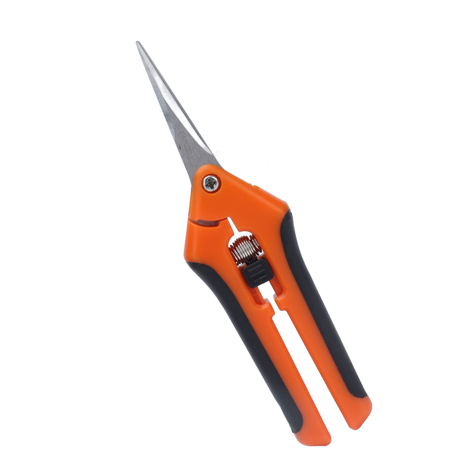 Garden Trimming Scissors, Ergonomic Shears for Arthritis and Wrist Pain Relief, Orange