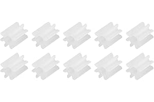 MECCANIXITY 10Pcs Plastic Gears 8 Teeth Plastic Shaft Gears Model 082AA Reduction Gear for RC Car Model DIY Robot,White Modul