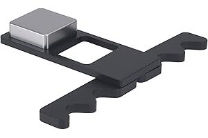 LAKE OF FIRE Pool Stick Holder - Stainless Steel Weighted Base 4-Cue Claw Holder Design, Portable Billiard Cue Organizer for Home Game Rooms(Black)