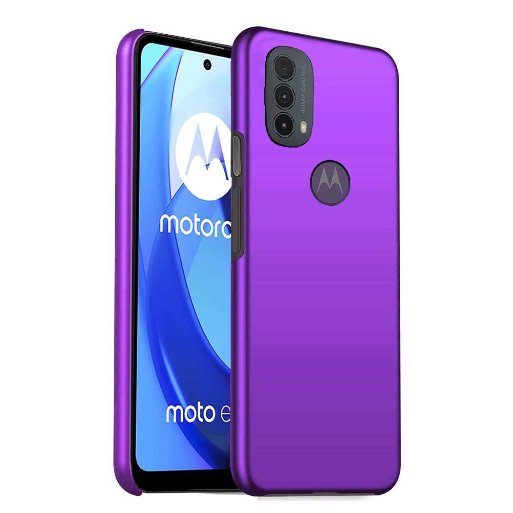 GAPlus Motorola Moto E20 E30 E50 Case Ultra Slim Thin Armour Hard Case Matte Rubberized Cover For Moto E20 E30 E50 (Purple)