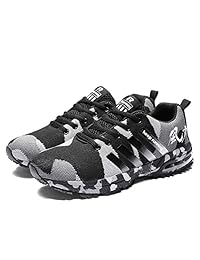 Ahico Zapatillas de running para hombre, con cojín de aire, para hombre y mujer, zapatillas de tenis, ligeras, transpirables, deportivas, para mujer