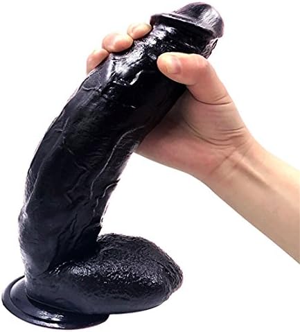 Big D-il-d-0,12 Inches Huge Size D-il-d-0 With Strong Suction Cup,Environmentally with Discreet Shipping, EKXK-J4-11ZN (Black)