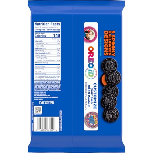 OREO ORANGE CREME CHOCOLATE SANDWICH COOKIES, LIMITED EDITION, HALLOWEEN COOKIES, 18.71 OZ