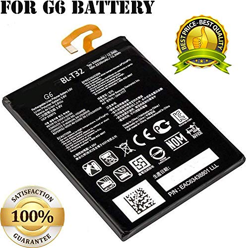 Apical Longlife Replacement Battery Compatible for G6 (BL-T32) H870 H871 H872 LS993 VS998 3300mAh LiION Apical Longlife Replacement Battery Compatible for G6 (BL-T32) H870 H871 H872 LS993 VS998 3300mAh LiION