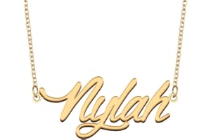 GR859C Name Tag Necklaces for Her His Friends Familys Relationship Memory Jewelry Gift