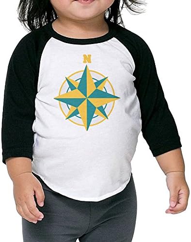 SAMCUSTOM Boy / Girl Adventure Tool Of Compass Raglan T-Shirt Half Sleeve Baseball Tshirts 2 Toddler