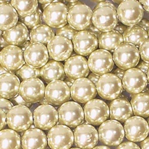 GREEN PEARLIZED MAGNETIC HEMATITE 8MM ROUND BEADS Pearl