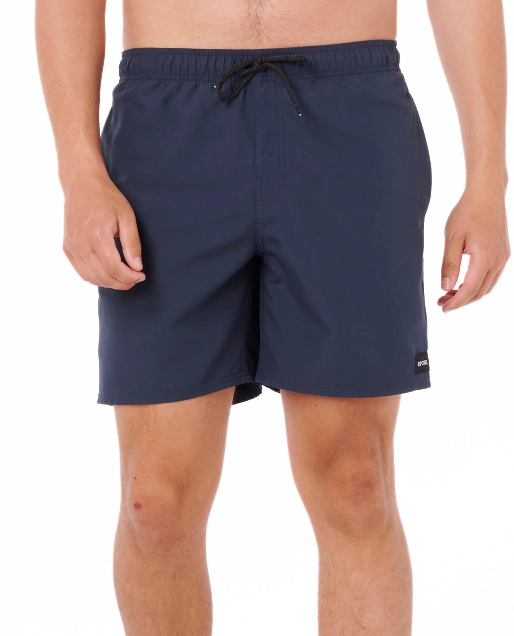 Photo 1 of (MEDIUM) Rip Curl Men's Standard 17" Volley Boardshorts – Elastic Waist Swim Trunks with Fast-Drying Stretch Fabric and Pockets, Navy/GREY 