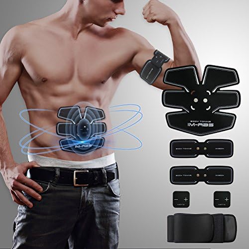 XHG Abdominal Muscle Toner IMATE Smart Abs Trainer Muscle Toning Belt for Abdomen/Arm/Leg Training Portable Home/Office Body Workout Machine Support Men&amp;Women
