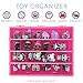 Life Made Better Organizer Box For Dolls and Accessories, Great Gift Idea For Big Sister and Lil Sister, Pink