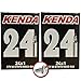 2 x Kenda Inner Tubes - 24 x 1.0 - Presta Valve - PAIR - FREE SHIPPING! FREE VALVE CAP UPGRADE WORTH $4.99!