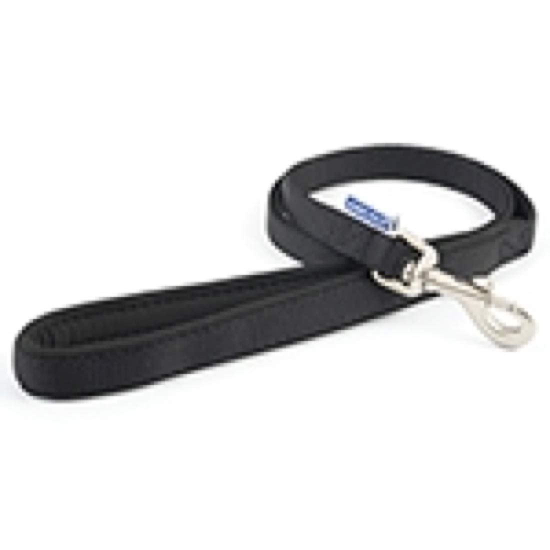 Ancol Viva Soft Touch Padded Snap Dog Lead - Black - Neoprene Handle Weatherproof Durable Puppy Walking Accessory - 1m x 12mm — image 1