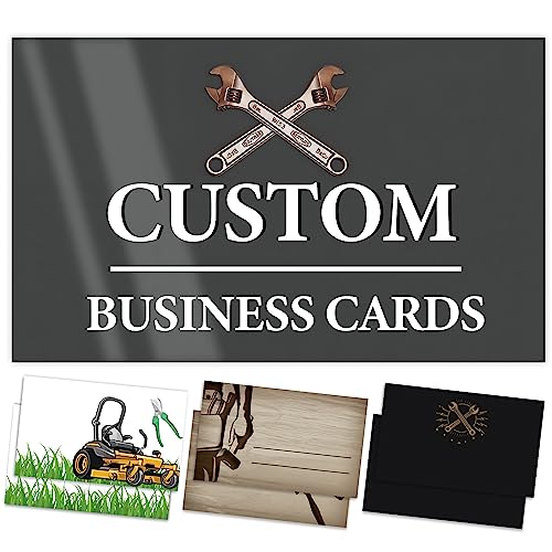 Custom Business Cards – 100PCS Printable Cards With Your Logo, Text & Photo, Front & Back Printing - View #4