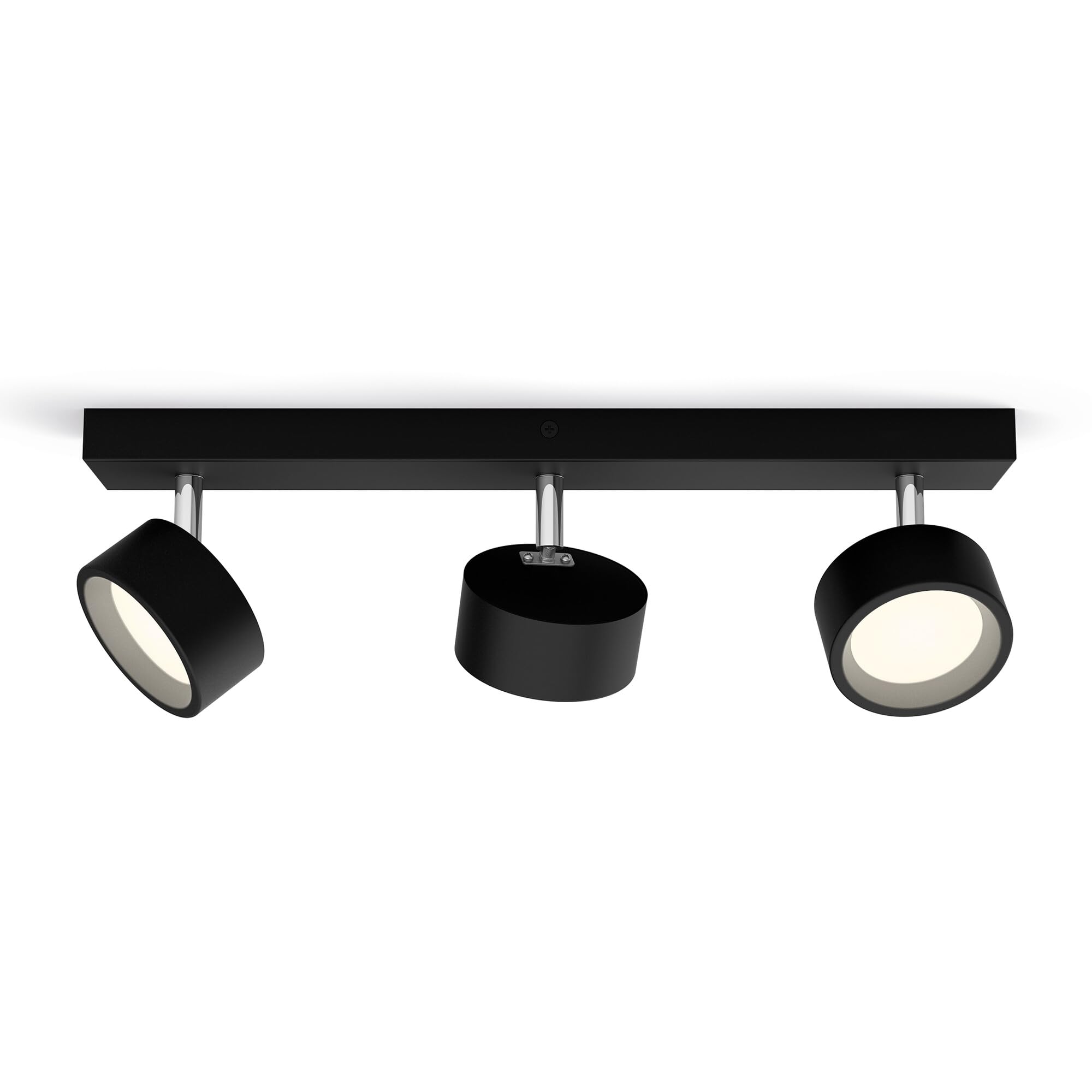 Philips LED Bracia Spot 3x5.5W Warm White 2700k [5.5W - Black] For Indoor Home Lighting, Living Room, Study, Office