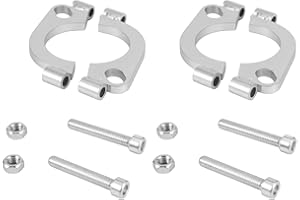 LIVOCCUR 2.25 inch Split Flange Repair Kit,2 Packs Exhaust Flange Flat Split Flange Repair Replacement Kit with 2 Bolts