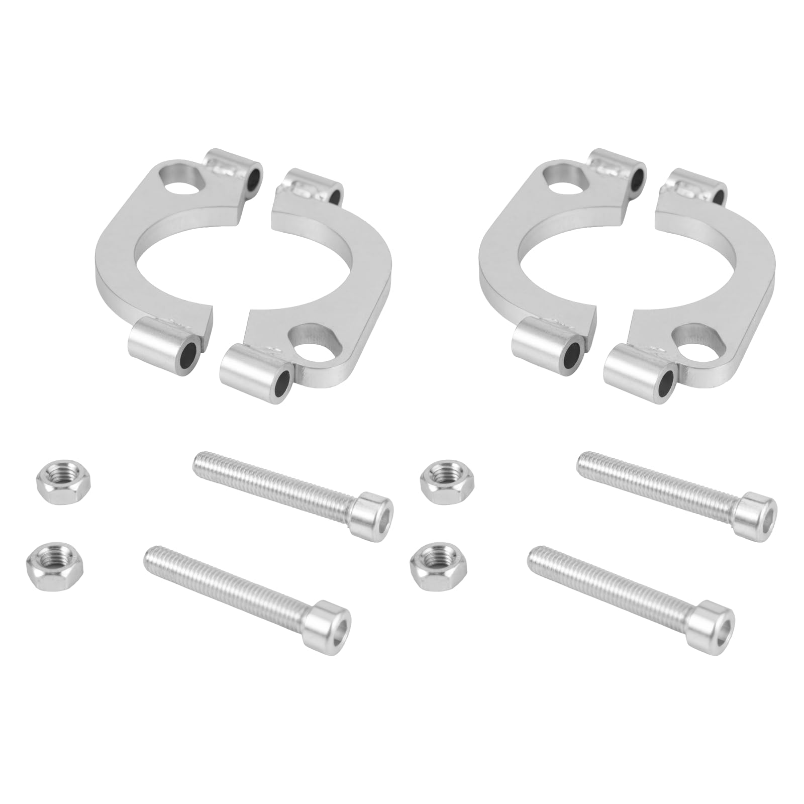 Photo 1 of 2.25 inch Split Flange Repair Kit,2 Packs Exhaust Flange Flat Split Flange Repair Replacement Kit with 2 Bolts