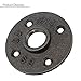 KINGSO 10 Pack 3/4'' Black Malleable Iron Floor Flange Pipe Fittings, Perfect for Industrial Pipe Furniture and DIY Decor (3/4“) (3/4'' Flange)