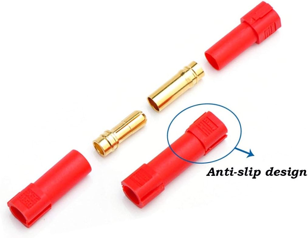 FLY RC 6Pairs Amass XT150 6mm Banana Connector Male and Female Gold Plated Max.60A Continuous/130A Peak Current for Lipo Battery ESC PDB RC Motor (XT150) - Image 4