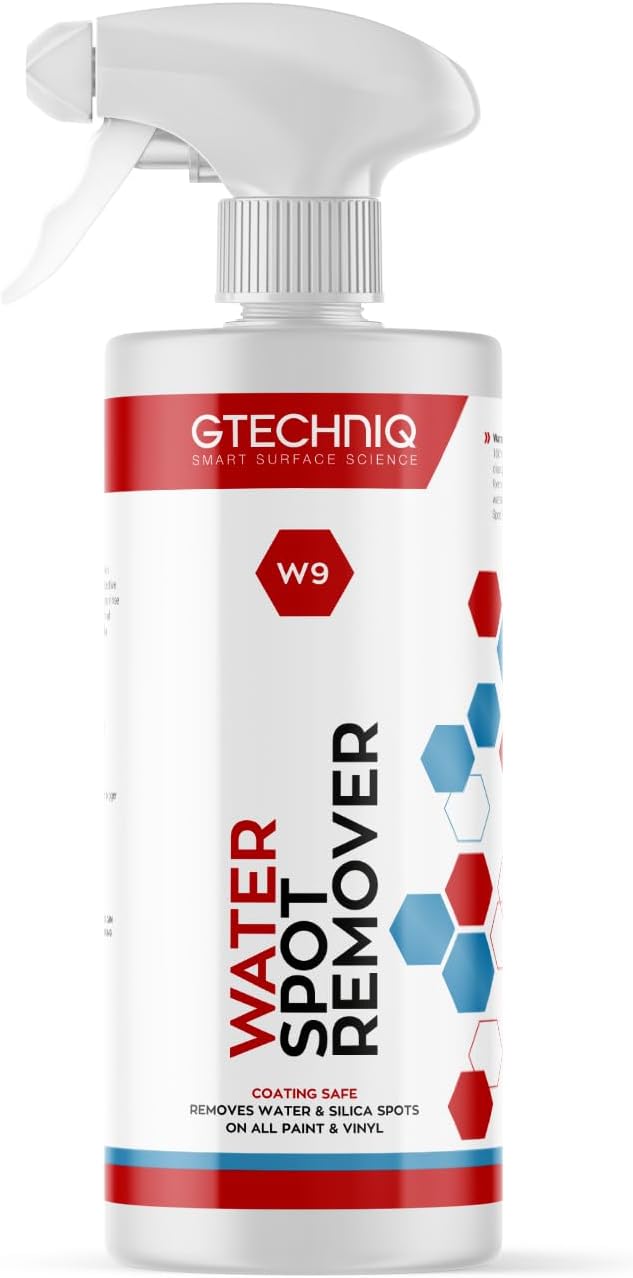 Gtechniq W9 Water Spot Remover 500ml for Cars Glass All Paint Types