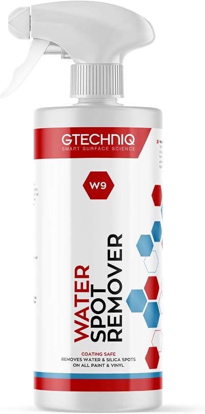 Gtechniq W9 Water Spot Remover 500ml for Cars Glass All Paint Types