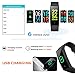 goopow Fitness Tracker, Activity Tracker Watch with Heart Rate Monitor, Waterproof Smart Fitness Band with Step Counter, Calorie Counter, Pedometer Watch Kids Women and Men