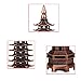 Alloy Feng Shui Education Tower Feng Shui Nine Levels Wen Chang Pagoda for Education and Career and Business Growth | Table/Desk Decor and Gift Items (Red Copper Colour)