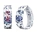 Malltop LED Floral Watch, Unisex Rubber Bracelet Water Resistant Touch Screen Sports Wrist Watch