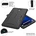 Poetic Revolution Heavy Duty Protection Hybrid Case with Built-in Screen Protector and Kickstand for Samsung Galaxy Tab A 10.1 Black [NOT COMPATIBLE WITH THE SPEN MODEL]