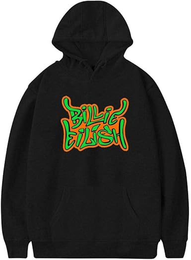 billie eilish white graffiti hoodie