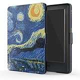 MoKo Case for Kindle E-reader (8th Generation 2016) - The Thinnest and Lightest  Cover with Auto Wake/Sleep for Amazon Kindle (6 Display, 8th Gen 2016 Release), Starry Night