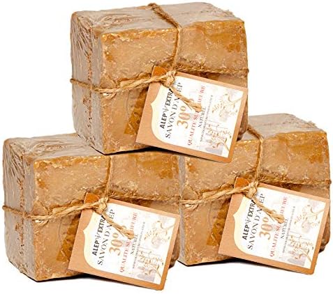 Aleppo soap 30% Laurel Oil - 200g - Set of 3 - La Maison du Savon de Marseille