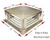 GSW DF-14S 14-Inch Stainless Steel 4-Way Adjustable Metal Diffuser for Evaporative/Swamp Cooler
