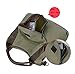 xiaoxiongmao Large Pocket Casual Women's Shoulder Cross body Handbags Canvas Leather Bags Army green